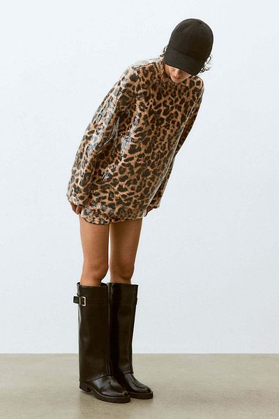 H&M Sequined A-line dress