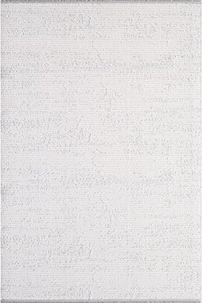Artemis Halı Artex Krem Gri Modern Saçaklı Halı 05855a