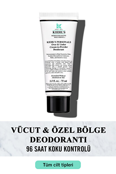 Kiehl's Over & Under Cream-To-Powder Deodorant 75 ml