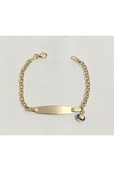 Lora Kuyumculuk Gözlü Doc Zincirli Altın Çocuk Künyesi