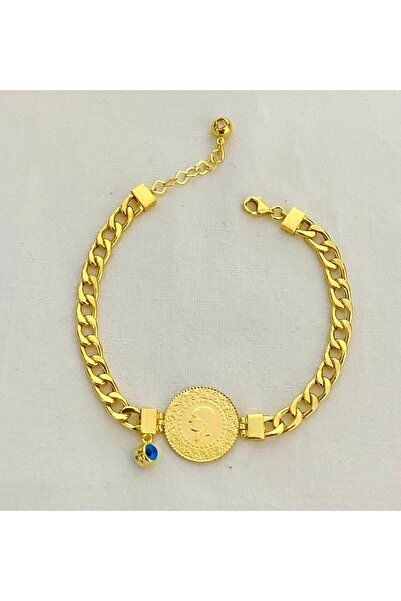 Lora Kuyumculuk Gurmet Zincirli 22 Ayar Çeyrekli Bileklik