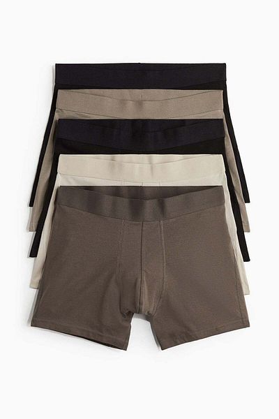 H&M 5-pack Cotton Mid Trunks