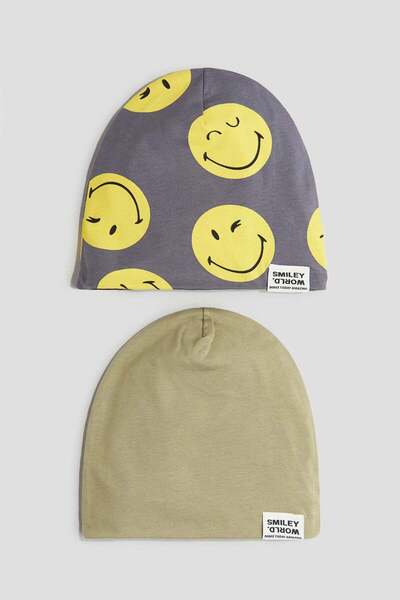 H&M 2-pack printed jersey beanies