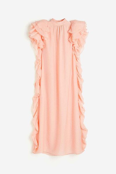 H&M Frill-sleeved maxi dress