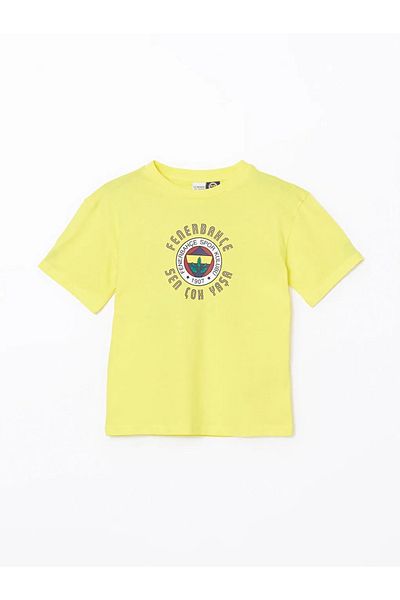 LC Waikiki Lcw Kids Yellow Crew Neck Boys T-Shirt
