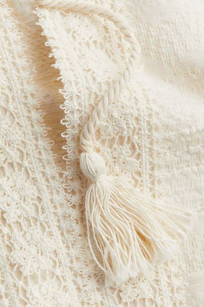 H&M Tie-detail textured blouse