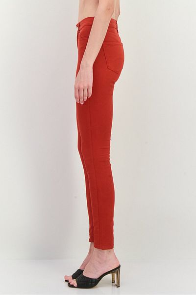 Tommy Jeans Women Regular Fit Brand Logo Stretchable Straight Leg Jeans, Red