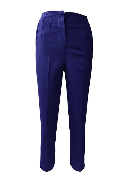 modayiğit Navy Blue Women's Corset Detailed Skinny Leg Trousers