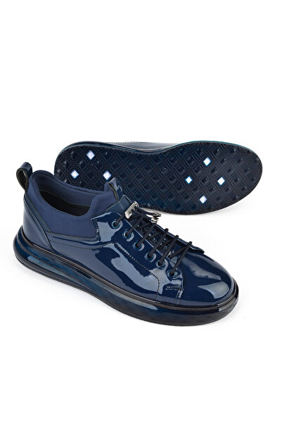 Ziya Чоловічі веганські шкіряні черевики - Синій 1511023Z708122