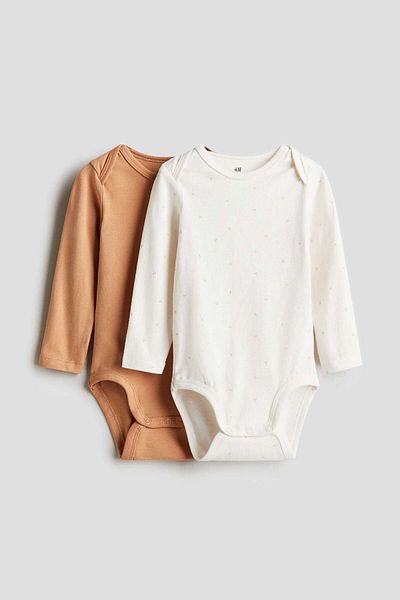 H&M 2-pack Envelope-neck Bodysuits