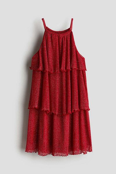 H&M Shimmering tiered dress