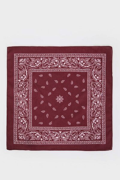 DeFacto Unisex gemustertes Baumwoll-Bandana N7447az25sm
