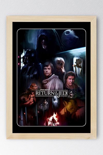 Saturn Pictură înrămată Star Wars - Pictură poster Space Wars Fim