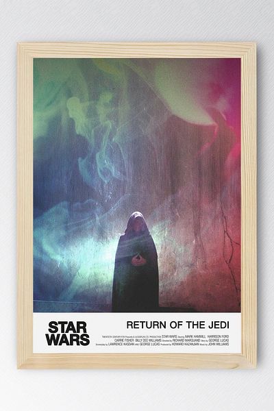 Saturn Star Wars Return Of The Jedi Pictură înrămată - Poster de film Space Wars