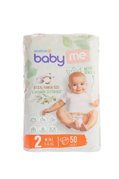 Baby&Me Baby Me 2 Numara Bebek Bezi 3-6 Kg 50 Adet