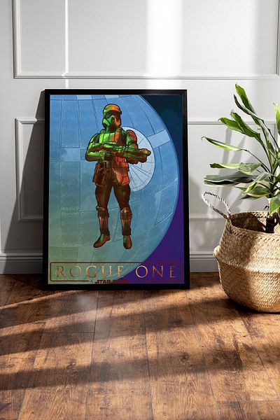 Saturn Pictură cu zece cadru Star Wars Rogue - Pictură poster Space Wars Fim