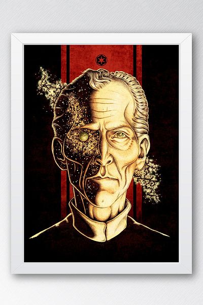 Saturn Pictură înrămată Star Wars Grand Moff Tarkin - Pictură poster Space Wars Fim