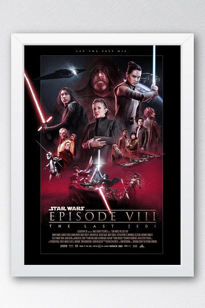 Saturn Pictură înrămată Star Wars - Pictură poster Space Wars Fim