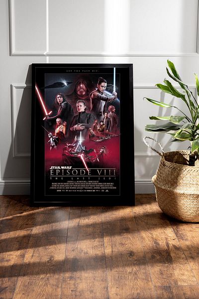 Saturn Pictură înrămată Star Wars - Pictură poster Space Wars Fim