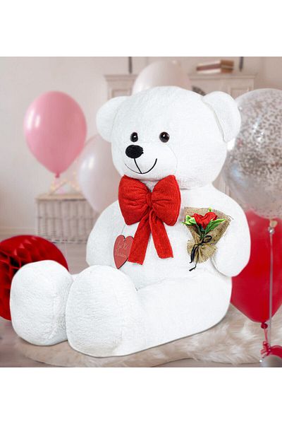 Princess Bear 130 cm Large Rose Bow Tie with Heart K