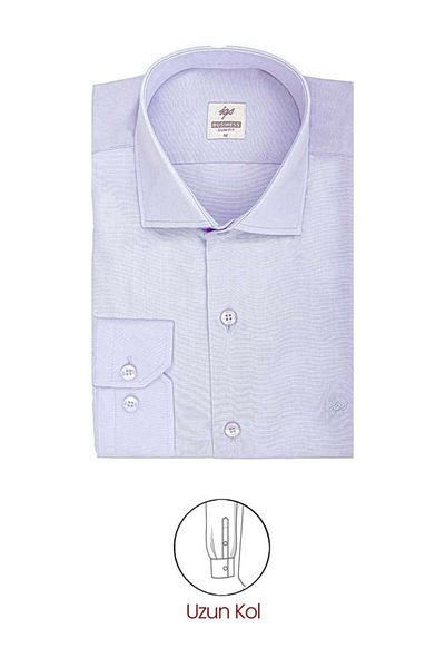 İgs Мъжка светлосиня риза Slim Fit / Tally Fit 7 см класическа