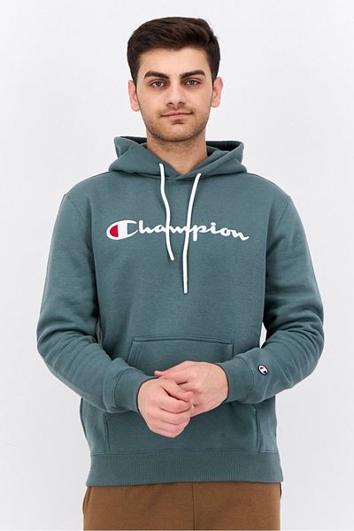 Champion Men Comfort Fit Long Sleeves Outdoor Sweatshirt, Sage Green