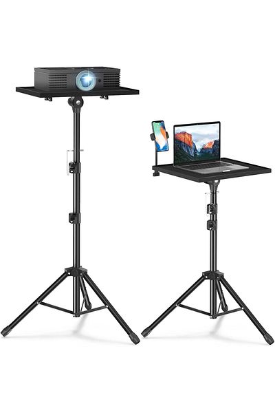 AWH Projector Stand Tripod – Adjustable Laptop & Projector Stand for Outdoor Movies.