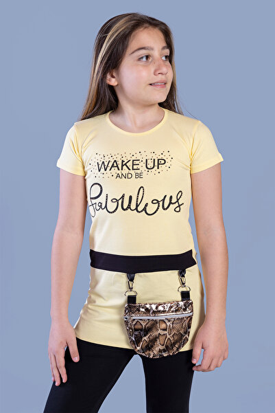 Toontoy Girl's T-Shirt with Front Bag