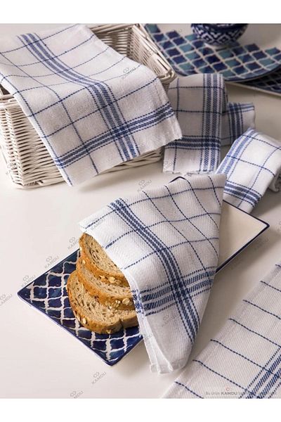 Pınar 43x43 Set de 6 prosoape de bucătărie din cârpă de uscare Torșon