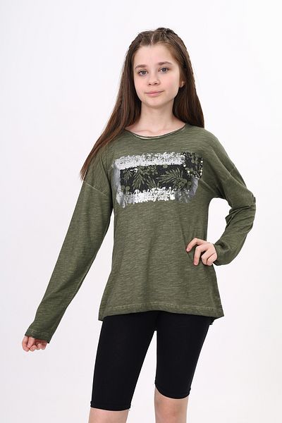Toontoy Foil Printed Girl's T-Shirt - Chest Pocket