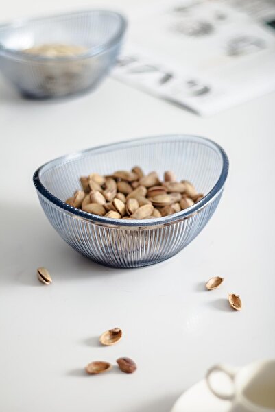 EWs Dark Blue Acrylic Oval Small Bowl Set of 4 - Snack Bowl Presentation Catering (Not Glass)