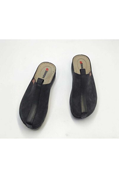 DR KLOMPA Γυναικείες Παντόφλες Ms312 Μαύρες Ορθοπεδικές Παντόφλες Sabo Mikanos