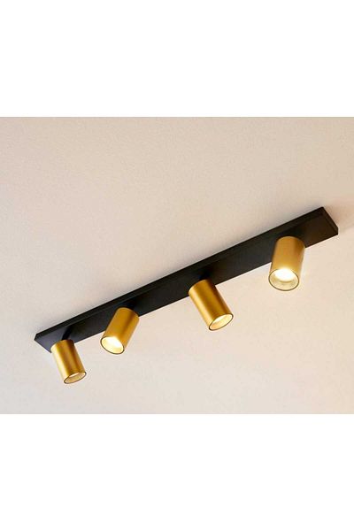 demet habek mylights Mylights Row of Four 4-Piece Ceiling Chandelier Led Spotlight Moving Head Black Antique Design Wall Sconce