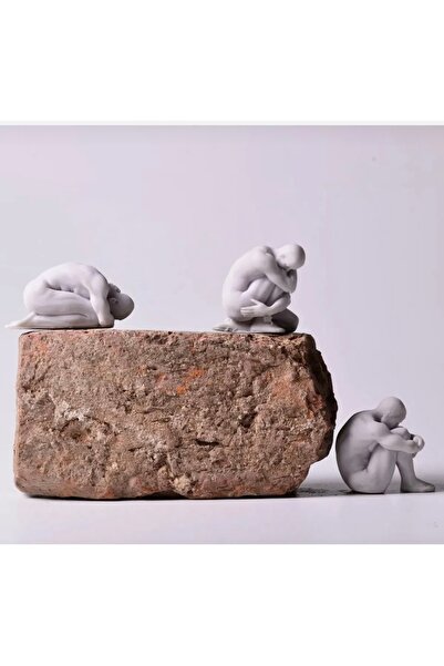 LİNECRAFT Düşünen Adamlar Set Biblo 3’lü Dekorasyon