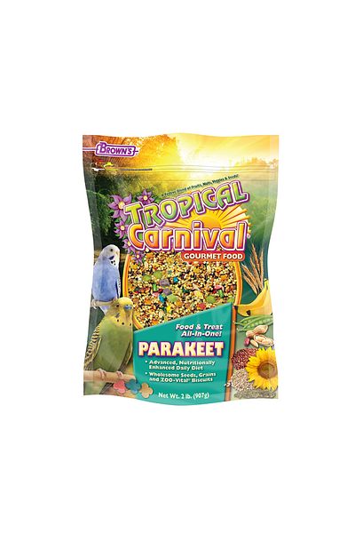 BROWNS Brown's Tropical Carnival Gourmet Parakeet Food - 907 g