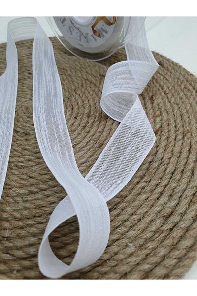 ESTEKS DANTEL 20 Mt 25 Mm Linen Ribbon Nobe