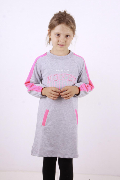 Toontoy Girl's Honey Printed Dress