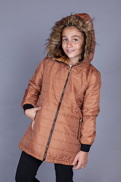 Toontoy Плюшено палто с качулка за момичета