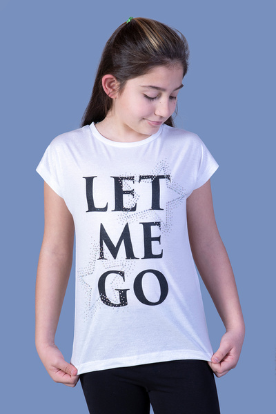 Toontoy Κορίτσι - Αφήστε με να πηγω με τύπωμα μπλουζάκι