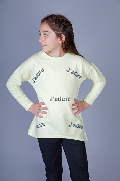 Toontoy Tricou pentru fete Jadore cu imprimeu