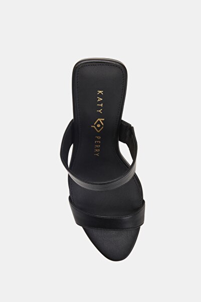 Katy Perry Dámské černé sandály na klínovém podpatku The Framing se dvěma proužky