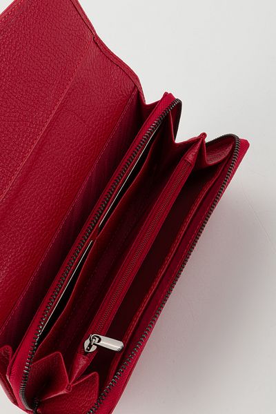 Fossil Boxed Genuine Leather Red Large Size Women's Hand Portfolio Card Holder Wallet