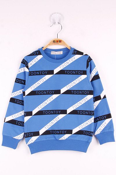 Toontoy Boy's Stripe Detailed Sweatshirt