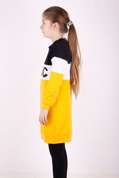 Toontoy Chic Printed Girl's Hooded Dress