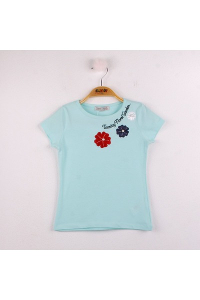 Toontoy Girl - Flower Embroidered T-Shirt