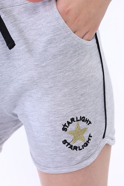 Toontoy Star Embroidered Girl's Shorts