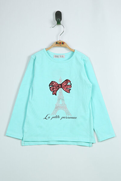 Toontoy Tricou pentru fete Paris cu imprimeu