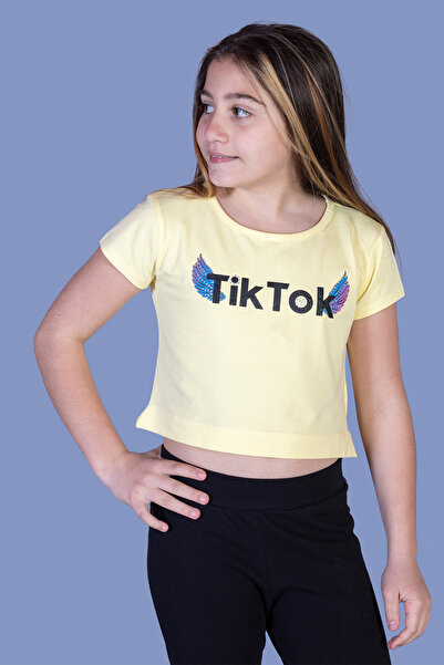 Toontoy Devojčice' Front Back TikTok Štampano majica