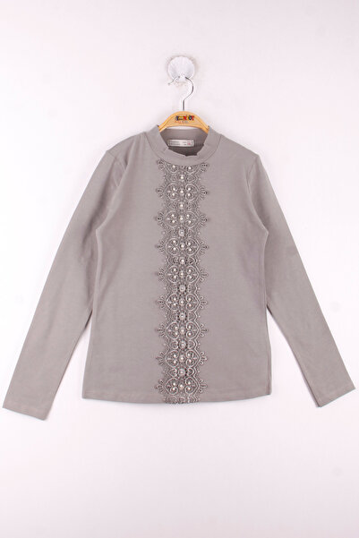 Toontoy Tricou școlar din dantelă pentru fete