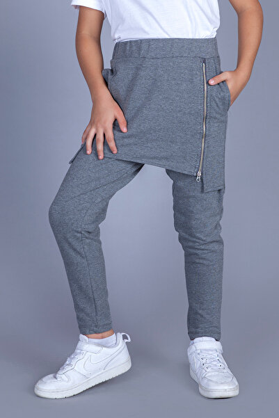 Toontoy بنطال رياضي من النوع الفضي للأولاد